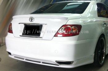 toyota mark x vertiga bodykit bumper rear lip on