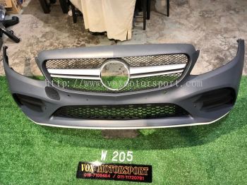 w205 c43 amg front bumper part fit for mercedes benz w205 c class replace upgrade performance look pp material brand new set