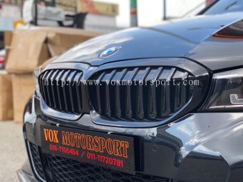 bmw 3 series g20 m performance grille gloss black for bmw g20 m sport add on upgrade performance look brand new set