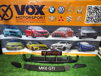 revozport rear diffuser for volkswagen golf mk6 gti replace upgrade performance look brand new set