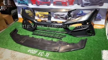 facelift si front bumper pp fit for honda civic fc replace upgrade performance look brand new set