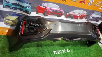 facelift si rear bumper pp fit for honda civic fc replace upgrade performance look brand new set