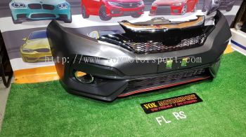 new fl rs pp front bumper fit for honda jazz gk replace upgrade performance look brand new set