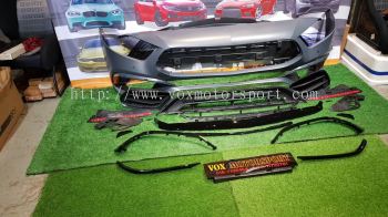 a45 front bumper pp material for mercedes benz a class w177 v177 replace upgrade performance look brand new set 