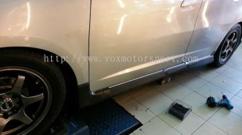 2008 2009 2010 2011 honda fit jazz ge bodykit side skirt rs style for ge add on upgrade performance look pp material new set