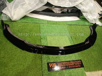 mercedes benz a class w176 front lip diffuser gloss black abs quality fit untuk w176 amg a250 a45 facelift brand new set
