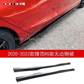 new honda city hatchback rs side lip diffuser pp black material add on part upgrade performance look new set