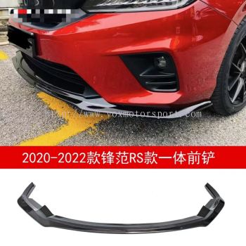 2022 new honda city hatchback rs front lip diffuser 1 pc set pp black material add on part upgrade performance look new set