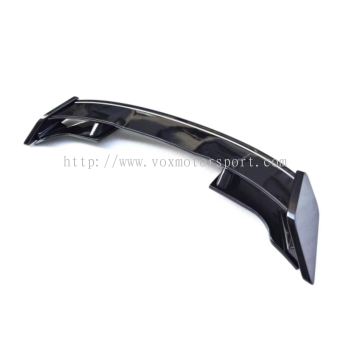 new honda city hatchback top roof spoiler abs black material add on part upgrade performance look new set