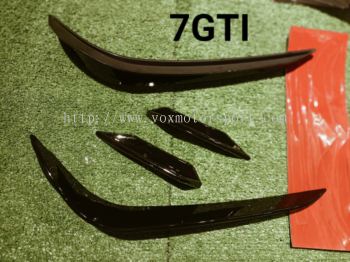 volkswagen golf mk7 gti canards air duct diffuser depan add on performance look brand new set