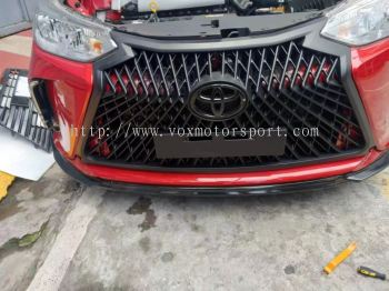 Toyota Vios front Grille lexus Grill depan abs gloss black kilat hitam replace upgrade new look new set