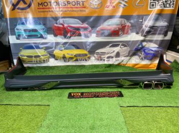 new Toyota alphard sc vellfire zg rear lip modelista with exhoust belakang pp material add on upgrade new look new set