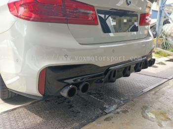 bmw G30 m5 rear diffuser gloss black pp material fit for replacement part upgrade performance new look new set