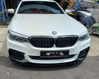 bmw G30 m performance front diffuser gloss black pp material fit for add on part upgrade performance new look new set
