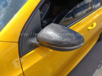 Volkswagen Golf mk6 side mirror cover carbon fiber add on performance new look brand new set