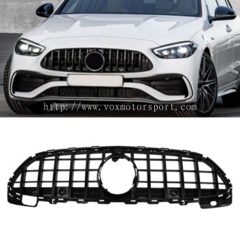new c class mercedes benz w206 amg front gt grille gloss black abs material fit w206 upgrade new look new set