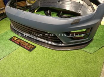 volkswagen golf mk7 r front skirt depan maxton carbon fiber add on fit bumper mk7 r new look performance brand new set