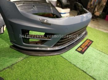 volkswagen golf mk7 tsi carbon fiber front skirt depan maxton add on fit bumper mk7 r new look performance brand new set