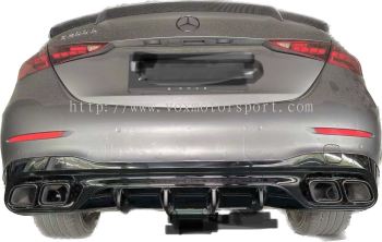 new c class w206 rear diffuser c63 style gloss black fit for w206 amg line replacement upgrade performance new look new set