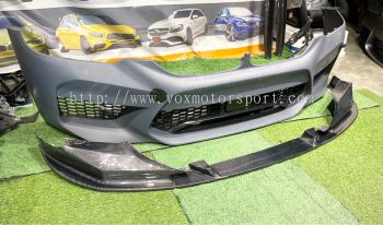 2017 bmw g30 5 series m5 front bumper front lip 3d design add on carbon fiber material fit g30 m5 pp bumper upgrade performance new look new set