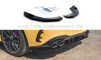 new w177 A class rear splitter carbon fiber material ori fit for bumper A45 add on performance new look brand new set