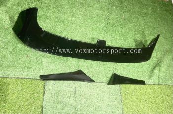 volkswagen golf mk7 Tsi 1.4 spoiler cs style glossy black material kilat hitam quality tebal fit for add on performance look brand new set