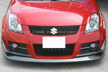 2005 2006 2007 2008 2009 2010 2011 suzuki swift zc31s sport front diffuser sunline racing style for swift sport add on upgrade slr style performance look real carbon fiber material new set