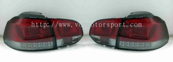 volkswagen golf 1.4 tsi tail light led type r red