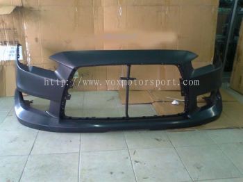 mitsubishi lancer evo x bodykit HKS bumper front lip on