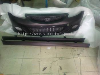 2003 2004 2005 2006 2007 honda jazz fit gd vtec side skirt type s style for jazz fit gd add on upgrade performance look pp material new set