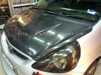 2003 2004 2005 2006 2007 honda jazz fit gd bonet hood mugen style for jazz fit gd replace upgrade performance look real carbon fiber material new set