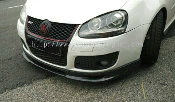 volkswagen golf mk5 bumper front lip diffuser abt style mk5 gti add on upgrade performance look real carbon fiber material new set