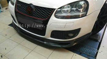 volkswagen golf gti mk5 bumper front lip diffuser abt style mk5 gti add on upgrade performance look real carbon fiber material new set
