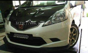 2008 2009 2010 2011 honda fit jazz ge front lip spoon rs style for ge rs add on upgrade performance spoon look frp material new set