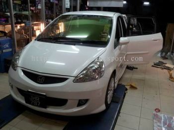 2003 2004 2005 2006 2007 honda fit jazz gd front bumper mugen pro style for jazz fit gd replace upgrade performance look frp material new set