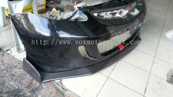 2003 2004 2005 2006 2007 honda jazz fit gd js racing front lip diffuser for jazz fit gd type s add on add on upgrade performance look real carbon fiber frp material new set