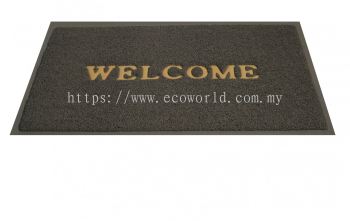 Standard Coil Mat With Welcome-Grey