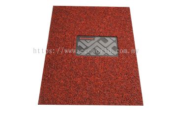 ECOFormat Car Mat - Driver Mat (Black red)