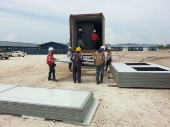 Material  Prefab house for PETRONAS Sipitang, Sabah.