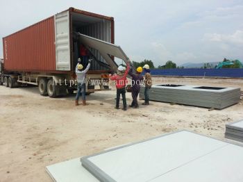 4-Material  Prefab house for PETRONAS Sipitang, Sabah.