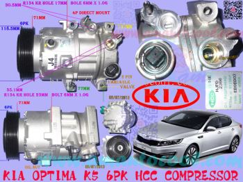 (CPS)   Kia Optima K5 6PK Compressor