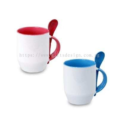 Gifts Design Pte Ltd : Zecore Sublimation Mug With Spoon