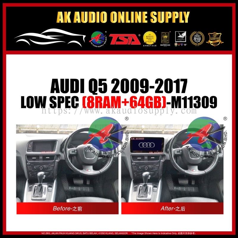 Kuala Lumpur (KL) Audi Q5 2009 - 2017 Android Player 10.25 Inch