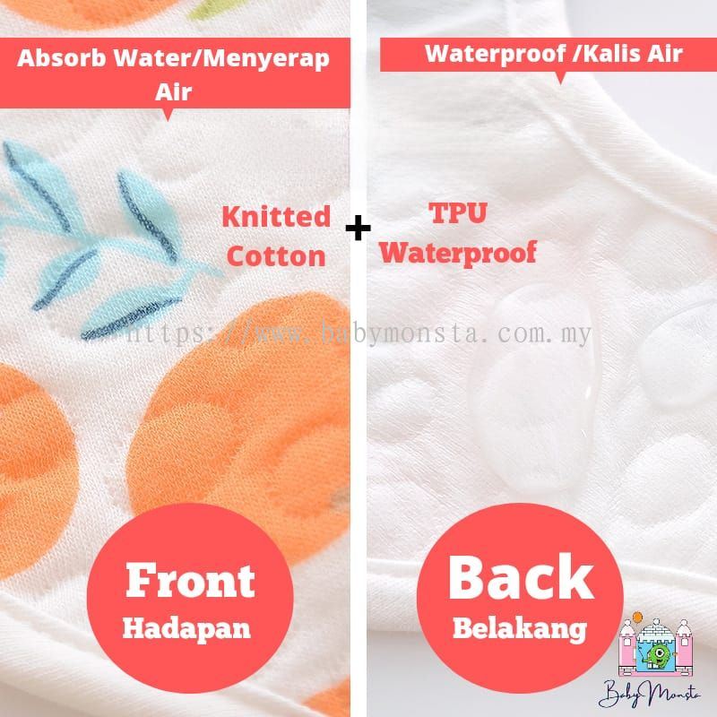 Baby Monsta Baby 360 Degree Bibs Kids Waterproof Apron Newborn