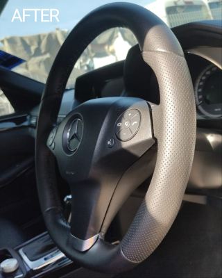 MERCEDES E250 STEERING WHEEL REPLACE LEATHER 
