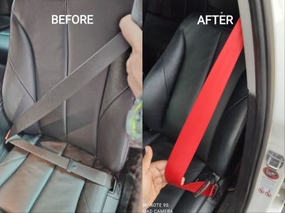 BMW F30 SEATBELT CHANGE TO RED COLOUR
