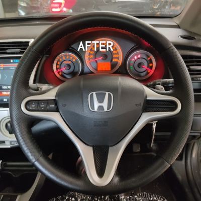 HONDA CITY STEERING WHEEL REPLACE LEATHER 