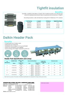 DAIKIN GAS TIGHT JOINT (NON-BRAZED CONNECTION FOR REFRIGERANT PIPING)