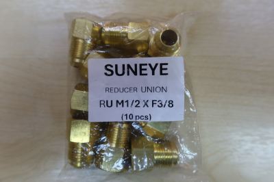 1/2" (MALE FLARE) X 3/8" (FEMALE FLARE) REDUCING UNION RU-M1/2XF3/8 (10-PC/PACK)