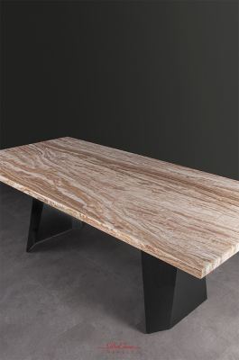Diba 2 | Rectangular Marble Dining Table